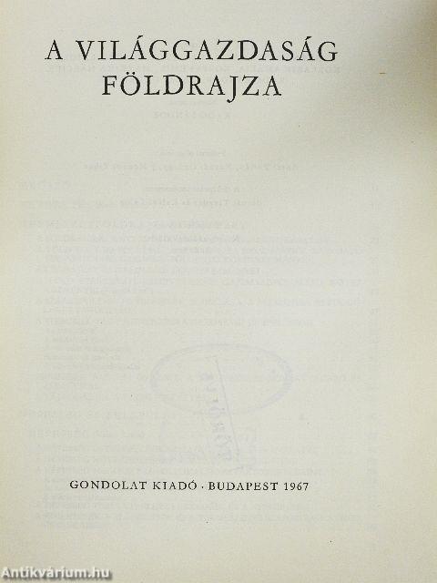 A világgazdaság földrajza