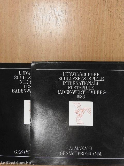 Ludwigsburger Schlossfestspiele Internationale Festspiele Baden-Württemberg 1986 I-II.