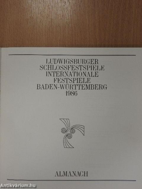Ludwigsburger Schlossfestspiele Internationale Festspiele Baden-Württemberg 1986 I-II.