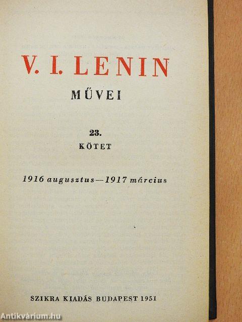V. I. Lenin művei 23.