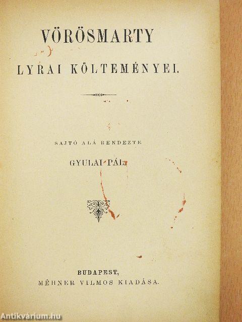 Vörösmarty összes költeményei 1-6.