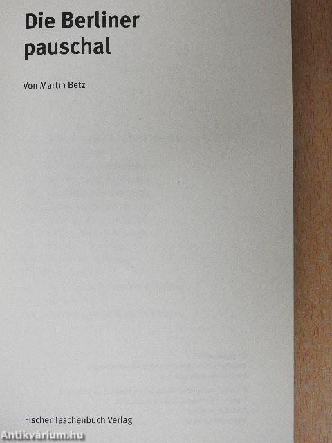 Die Berliner pauschal