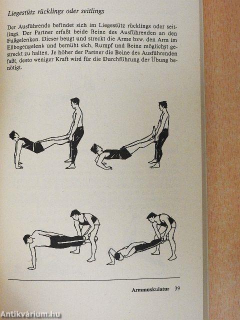 Muskelkraft durch Partnerübungen