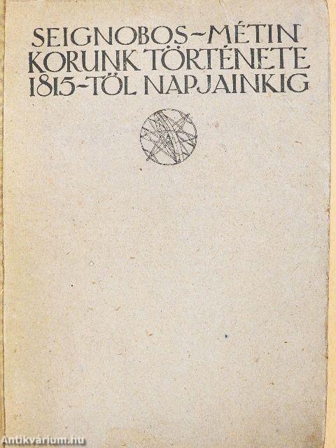 Korunk története 1815-től a világháboruig