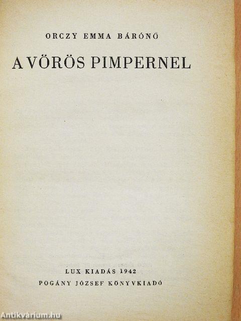 A Vörös Pimpernel