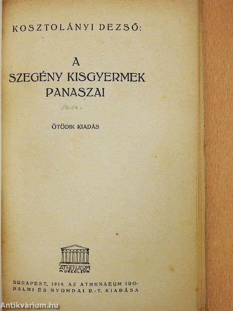 A szegény kisgyermek panaszai