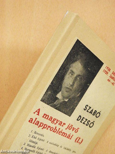A magyar jövő alapproblémái (I.)