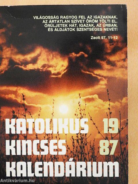 Katolikus Kincses Kalendárium 1987
