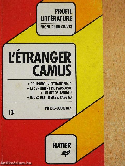 L'Étranger Camus - Analyse critique