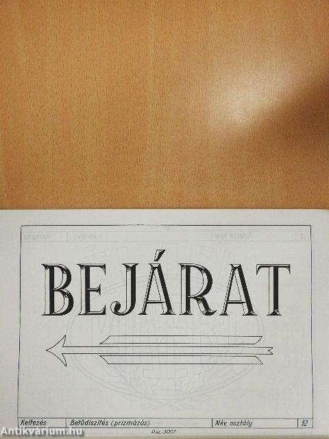 Szobafestő és mázoló szakrajz