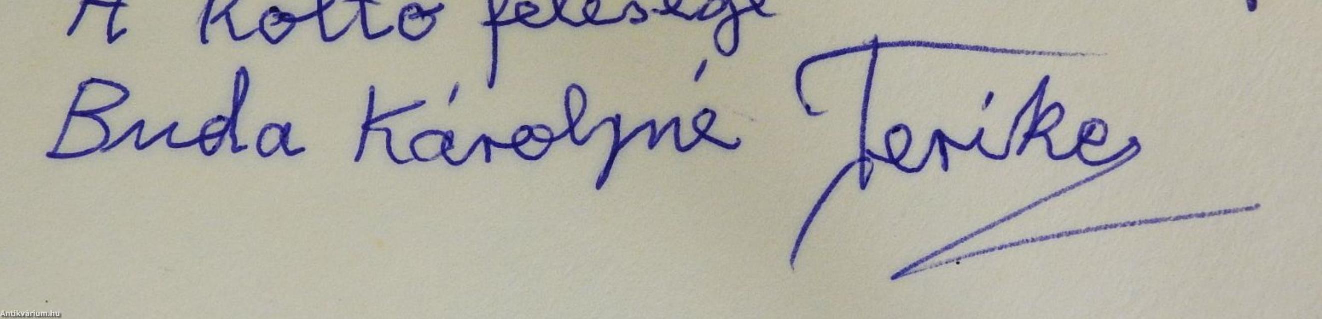 Buda Károly százszorszép versei (dedikált példány)