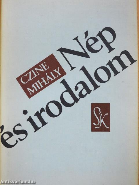 Nép és irodalom 1-2. (dedikált példány)