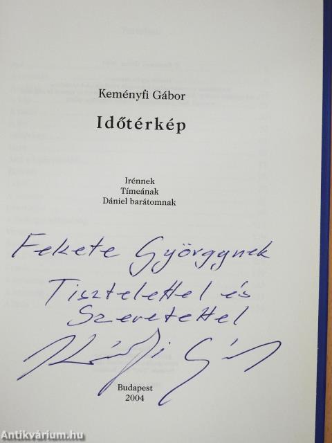 Időtérkép (dedikált példány)