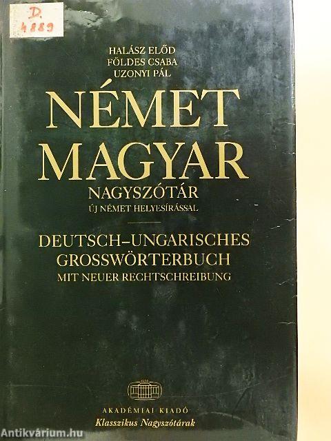 Német-magyar nagyszótár