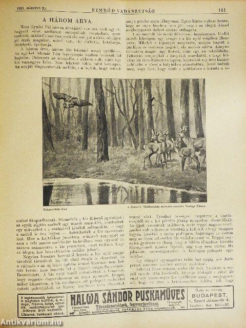 Nimród Vadászujság 1933. (nem teljes évfolyam)