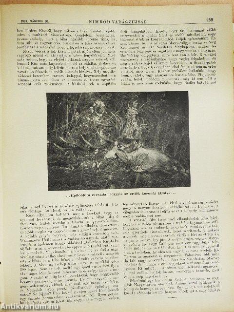 Nimród Vadászujság 1937. (nem teljes évfolyam)