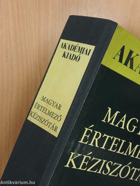 Magyar értelmező kéziszótár