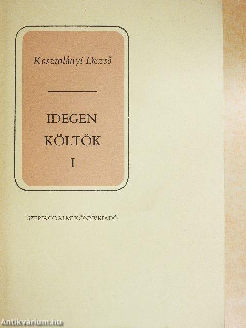 Idegen költők I-II.