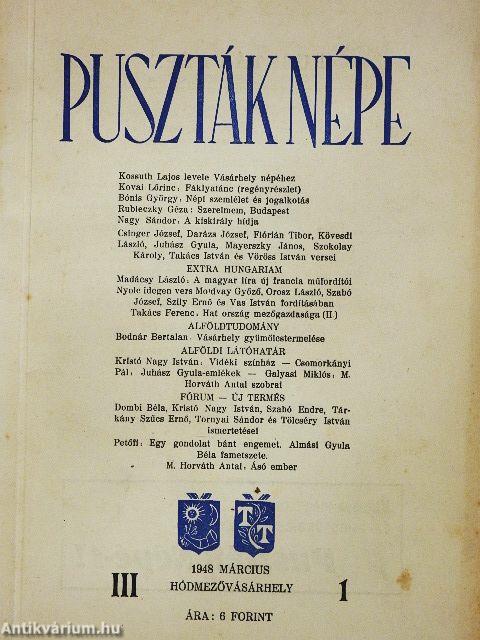 Puszták népe 1948. március