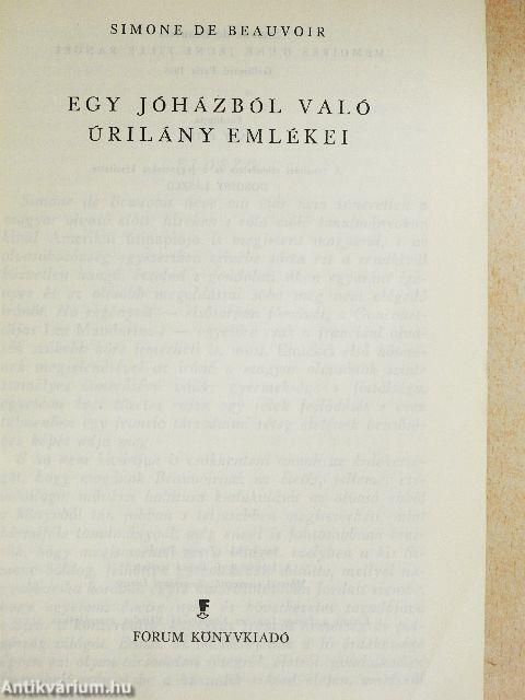 Egy jó házból való úrilány emlékei