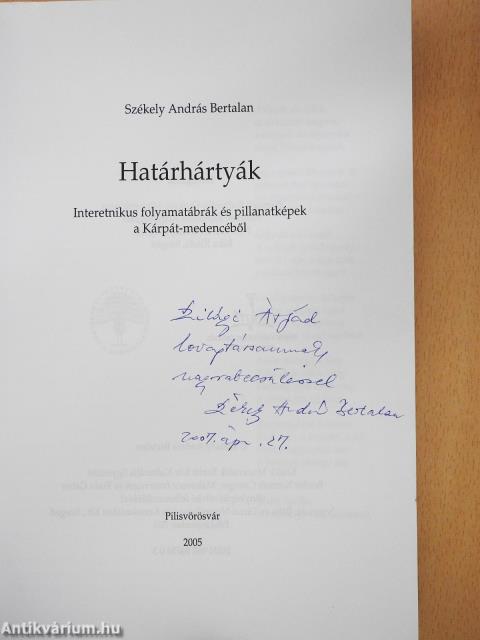 Határhártyák (dedikált példány)