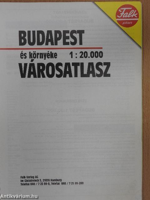 Budapest és környéke városatlasz