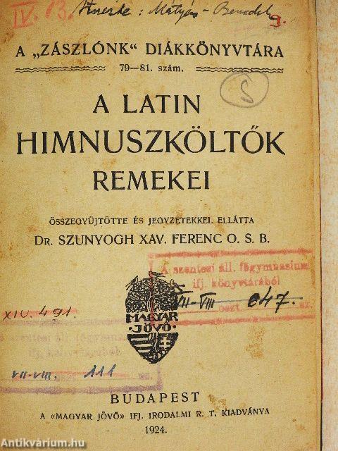 A latin himnuszköltők remekei