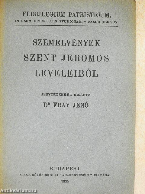 Szemelvények Szent Jeromos leveleiből 