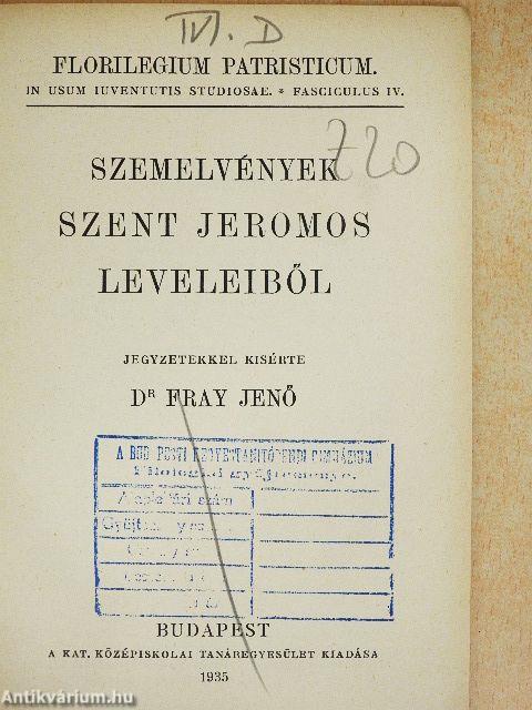 Szemelvények Szent Jeromos leveleiből 