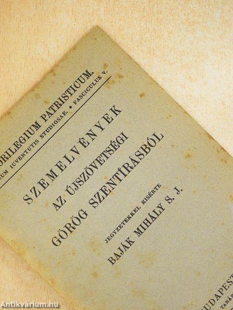 Szemelvények az újszövetségi görög szentírásból