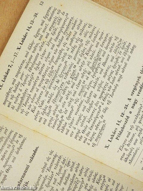 Szemelvények az újszövetségi görög szentírásból