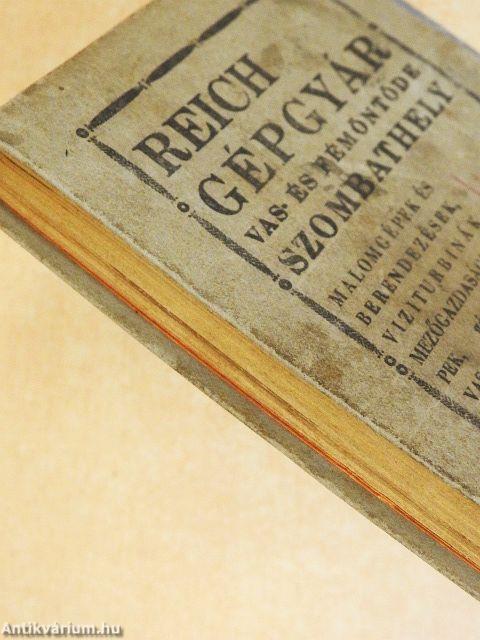 Malom-, gép- és vasipari szak-zsebnaptár 1938.