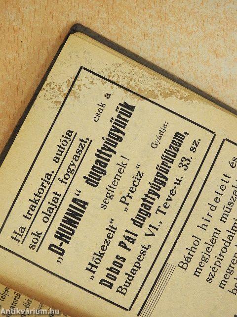 Malom-, gép- és vasipari szak-zsebnaptár 1938.