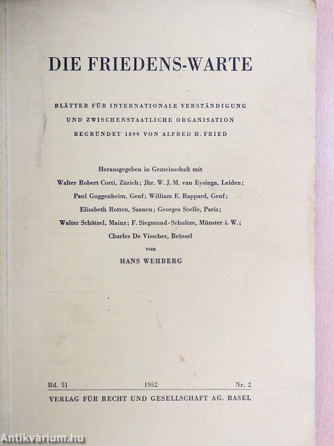 Die Friedens-Warte 1952/2.