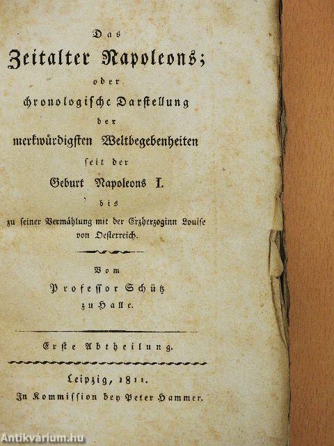 Das Zeitalter Napoleons I. (gótbetűs)