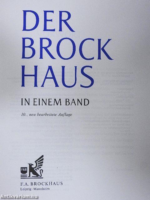 Der Brockhaus in einem Band