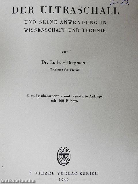 Der Ultraschall und Seine Anwendung in Wissenschaft und Technik