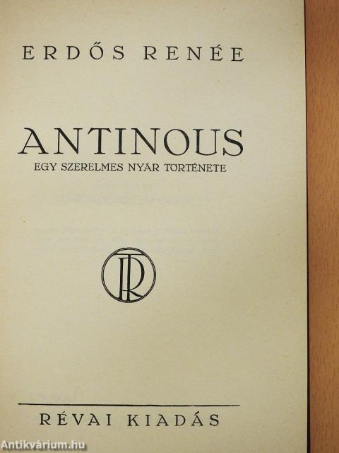 Antinous (aláírt példány)