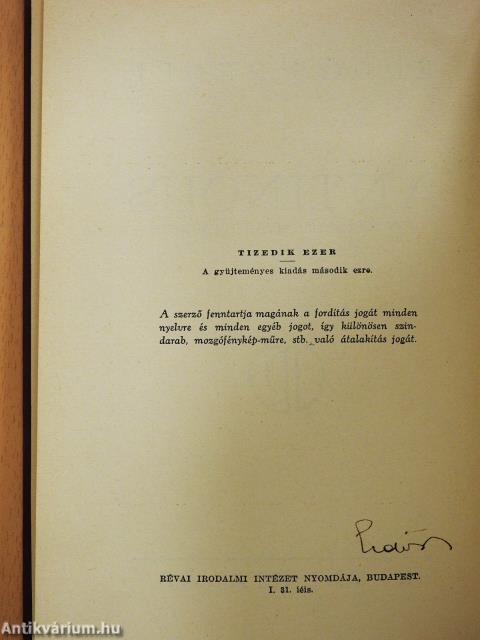 Antinous (aláírt példány)