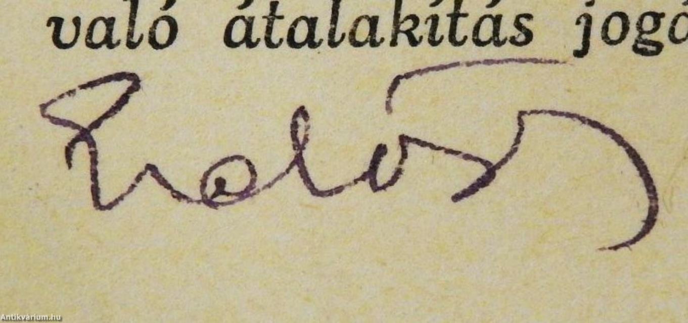 Lavinia Tarsin házassága I-II. (aláírt példány)