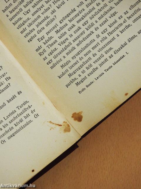 Lavinia Tarsin házassága I-II. (aláírt példány)