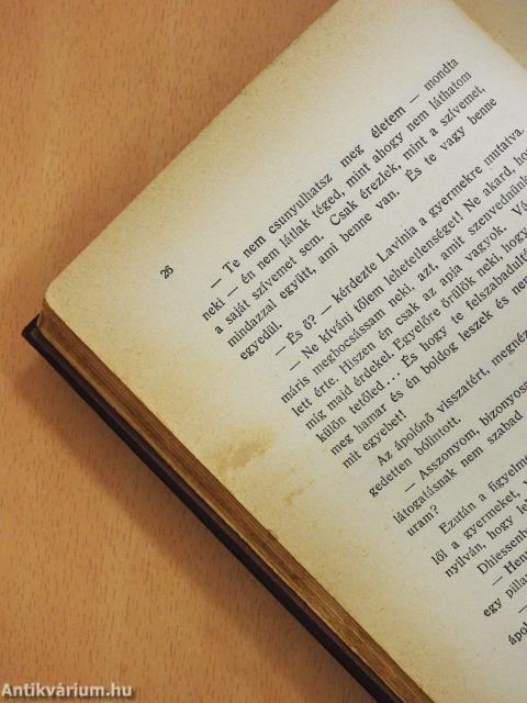 Lavinia Tarsin házassága I-II. (aláírt példány)