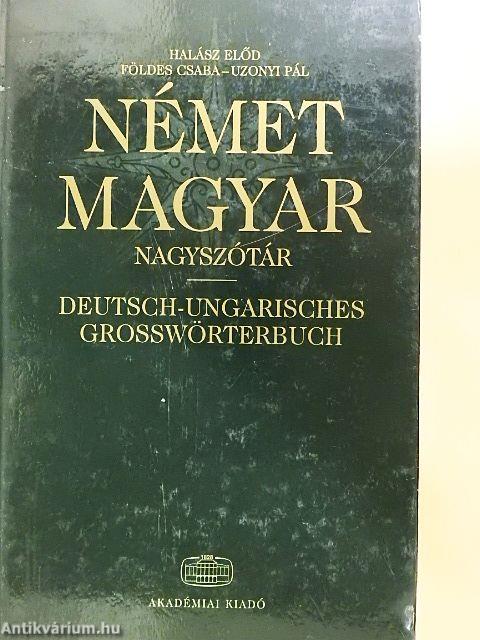 Német-magyar nagyszótár