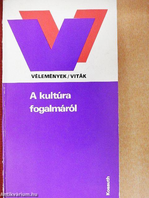 A kultúra fogalmáról