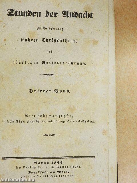 Stunden der Andacht III. (gótbetűs)