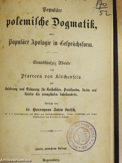 Populare polemische Dogmatik (gótbetűs)
