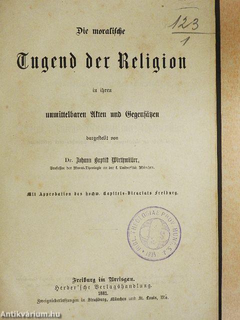 Die moralische Jugend der Religion (gótbetűs)