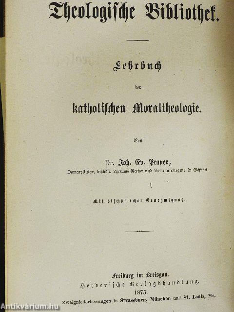 Lehrbuch der katholischen Moraltheologie (gótbetűs)