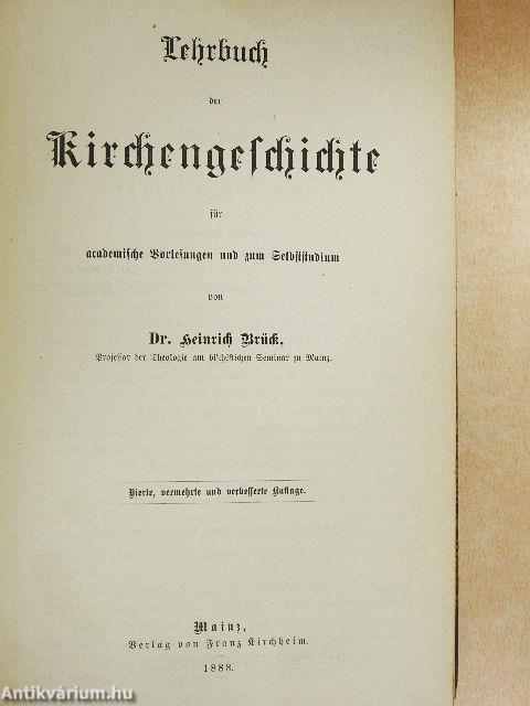 Lehrbuch der Kirchengeschichte (gótbetűs)