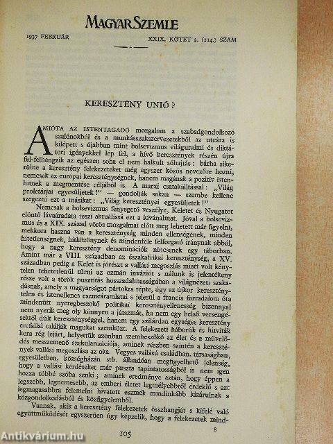 Magyar Szemle 1937. február